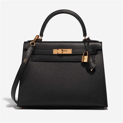 hermes kelly 28 black epsom|Hermes kelly 28 black bag.